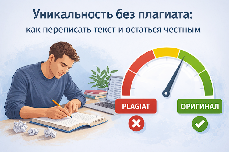 Уникальность без плагиата как сделать