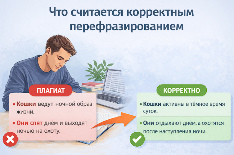 Корректное перефразирование