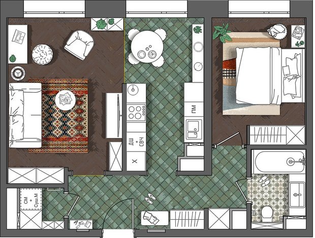  📷Дизайн: студия Royal Fusion
