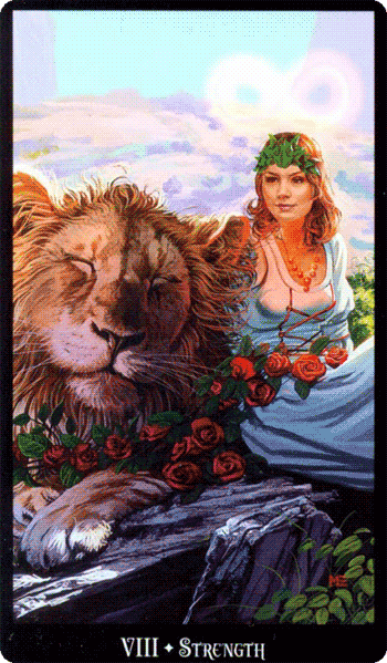 Аркан Сила - Колдовское Таро Элен Дуган