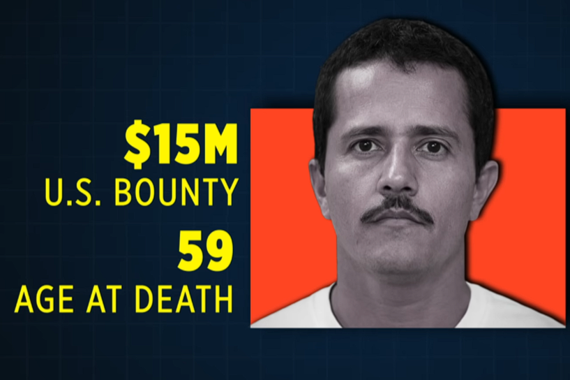 Эль Менчо в сводках новостей. Скриншот видео YT "CNN News-18"