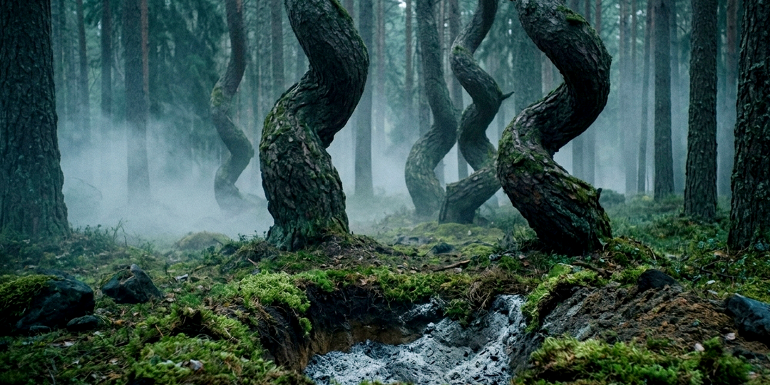 Аномалия Карельского перешейка: я нашел «танцующий лес» на финских руинах, куда отказываются заходить даже охотничьи собаки