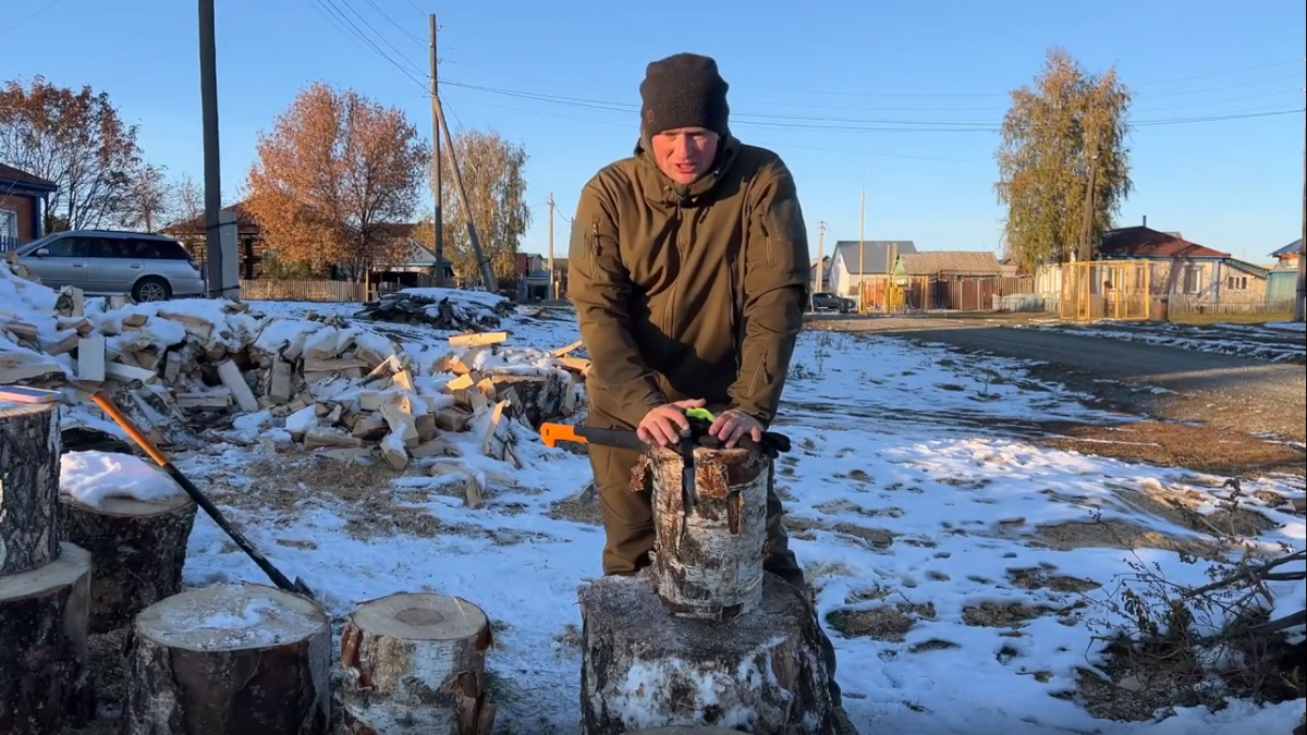 Россия: главные причины почему сельские жители отказываются отапливать дома газом. Кадр из видео