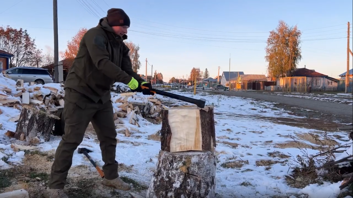 Россия: главные причины почему сельские жители отказываются отапливать дома газом. Кадр из видео