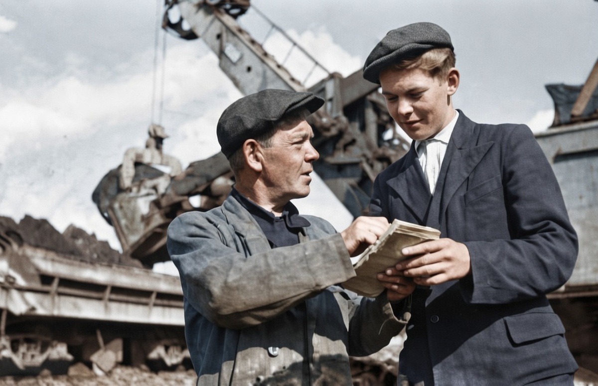 Отец и сын Галяутдиновы, 1951 год