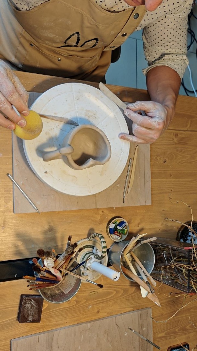 Это я делаю кружку для своей супруги