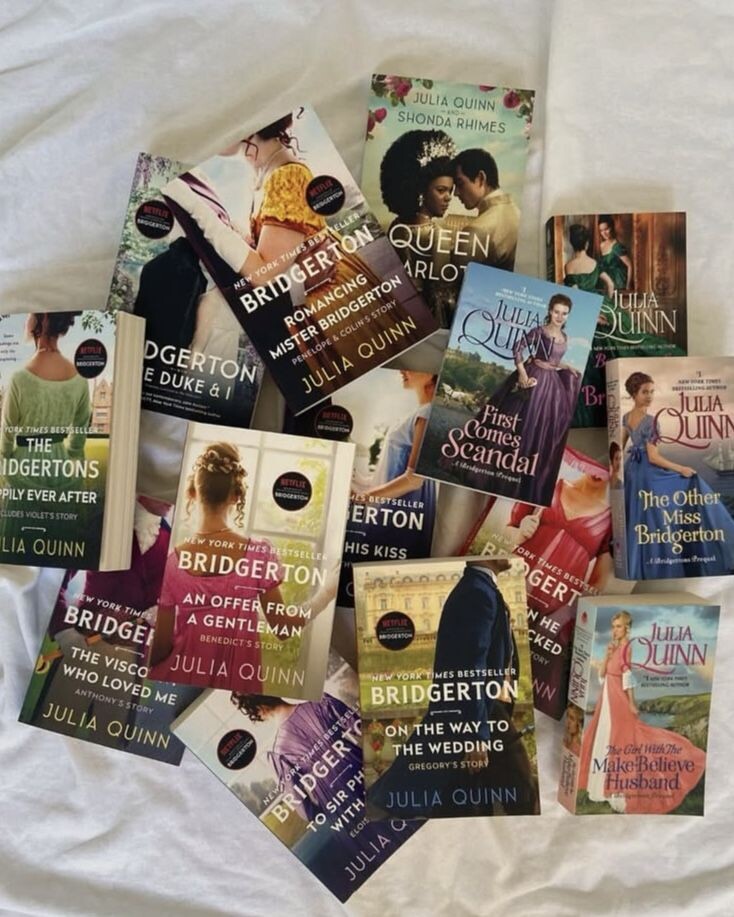Книги серии «Бриджертоны»; Pinterest 