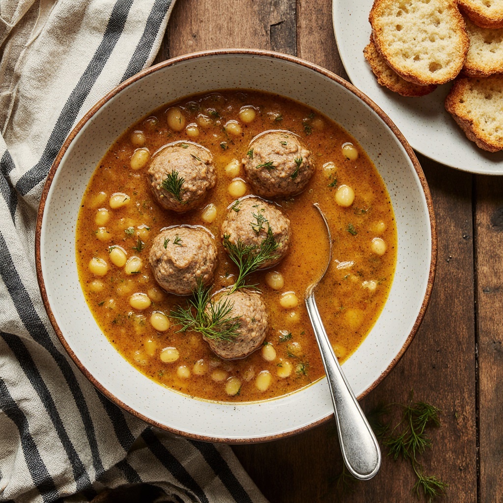 Гороховый суп с фрикадельками