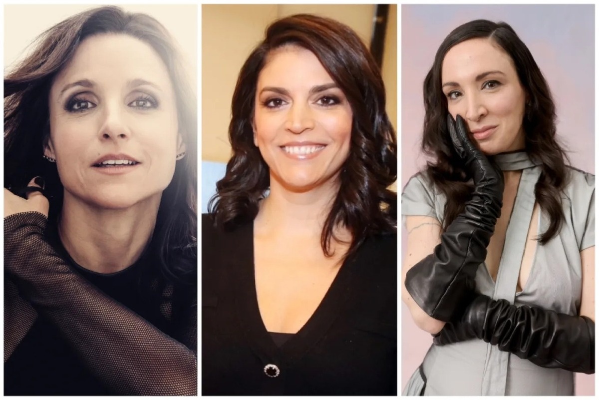 Джулия Луи-Дрейфус, Сесили Стронг и Мэри Бронштейн/Источник: Christopher Anderson; Bruce Glikas; Getty Images