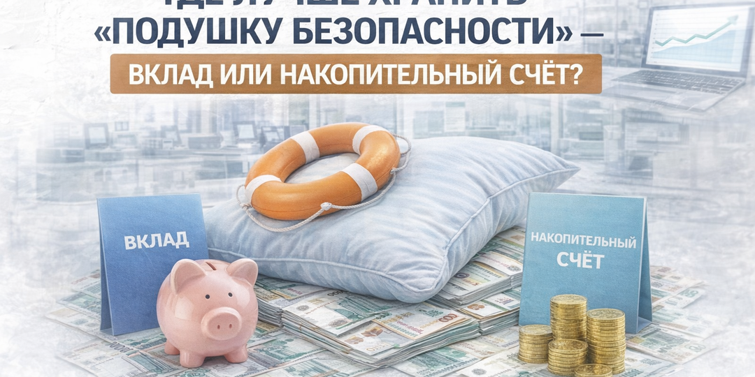Где лучше хранить «подушку безопасности» — вклад или накопительный счёт?