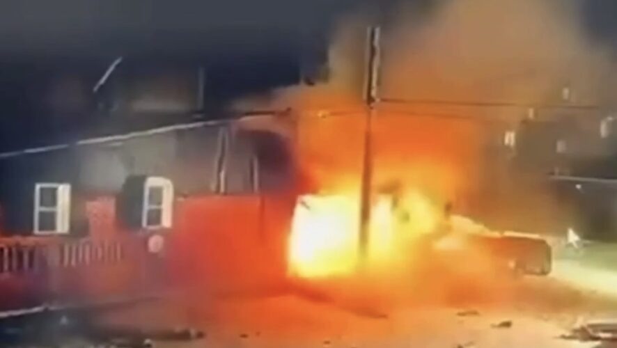    Фото: скриншот видео взрыва газа из социальных сетей