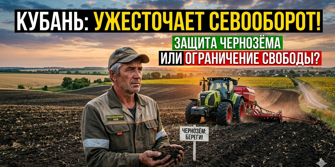 Кубань ужесточает севооборот: защита чернозёма или ограничение свободы агрария?