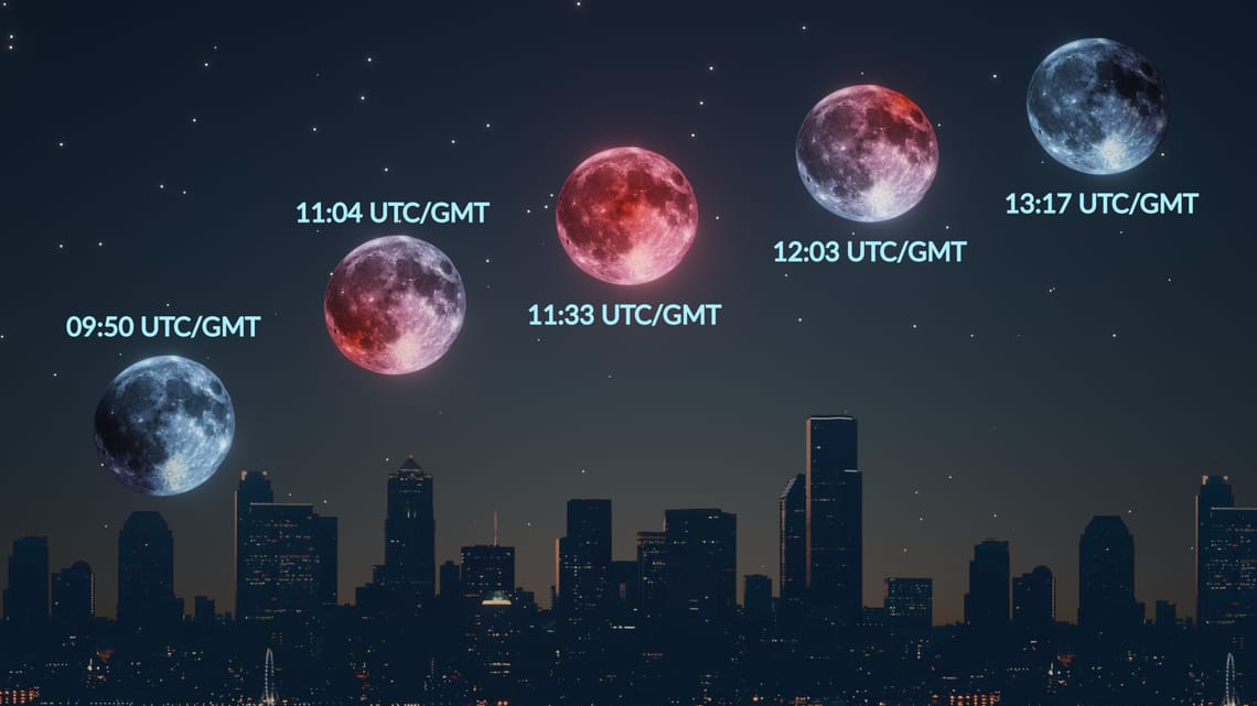 Полная Луна 3 марта окрасится в красный цвет во время полного лунного затмения – единственного в 2026 году. Событие будет видно из США, Канады, Новой Зеландии, Австралии и Азии.