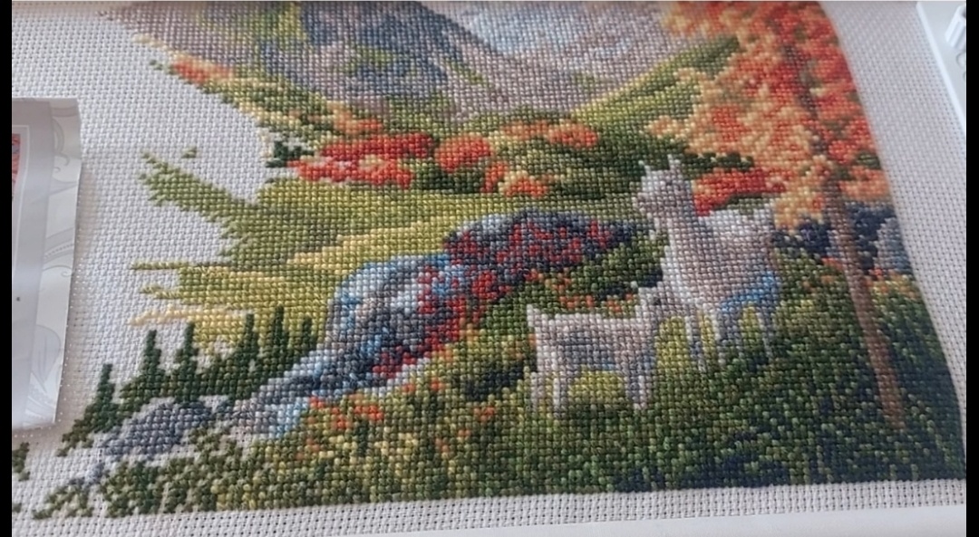 Начинала с нижнего правого угла.