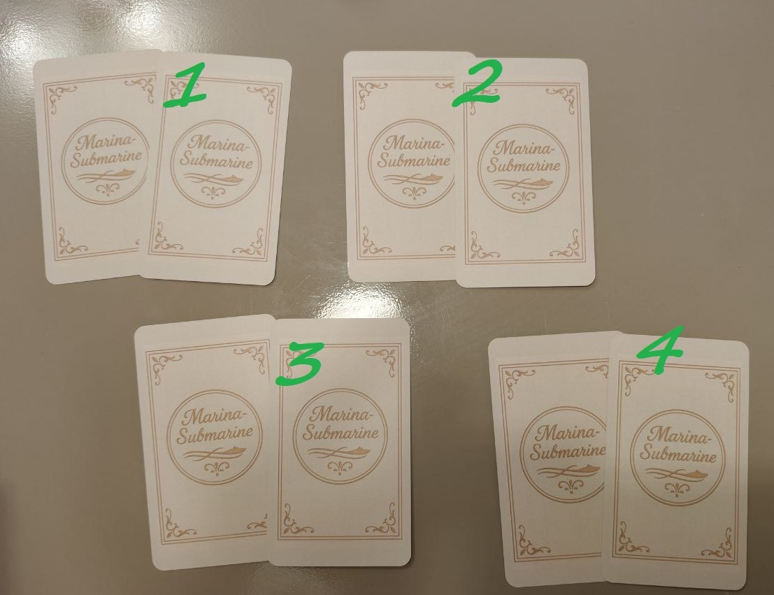 Первая часть расклада - закрытые карты