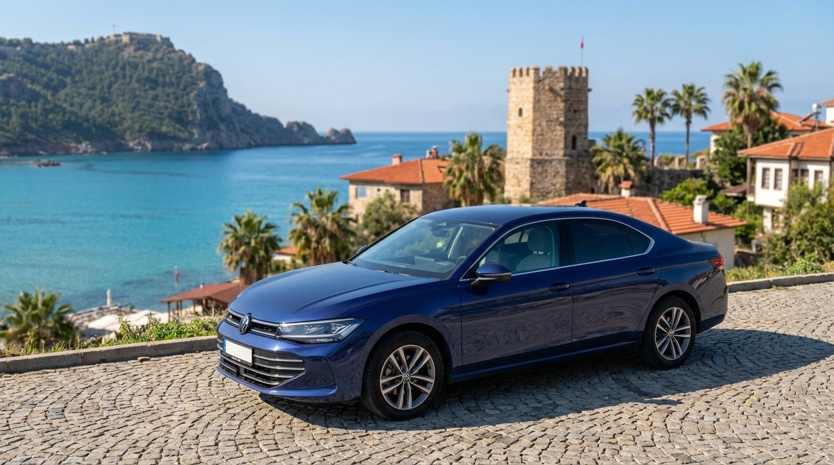 Арендованный автомобиль в курортном Авсалларе