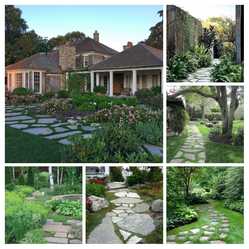 Коллаж автора из сохраненных интернет-фото. Это чуть ли не первые осознанные сохраненки, когда я задумалась всерьез о садовом дизайне.