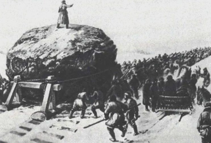 Как из Сибири в Петербург везли камень весом в 19 тонн