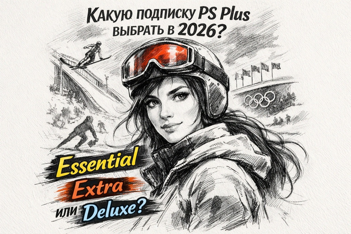 Какую подписку PS Plus выбрать в 2026 — Essential, Extra или Deluxe? (обложка)