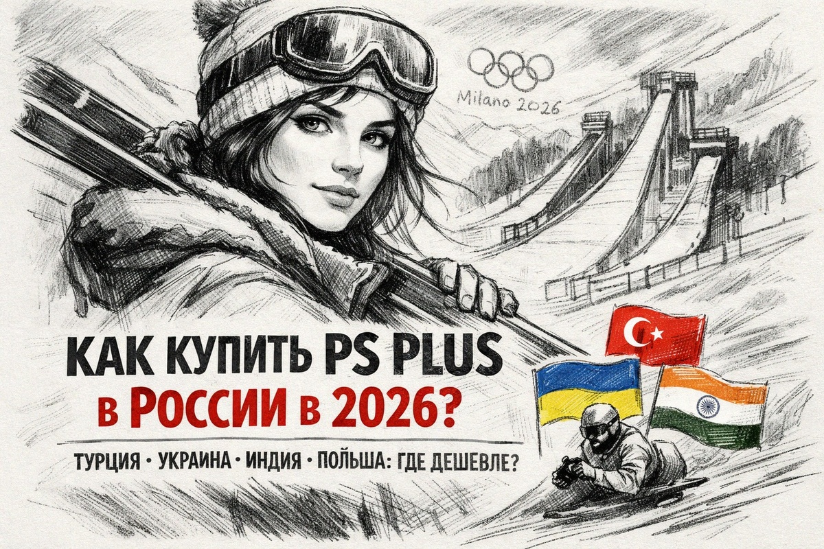 Как купить PS Plus в России в 2026 — Турция, Украина, Индия, Польша: где дешевле (обложка)