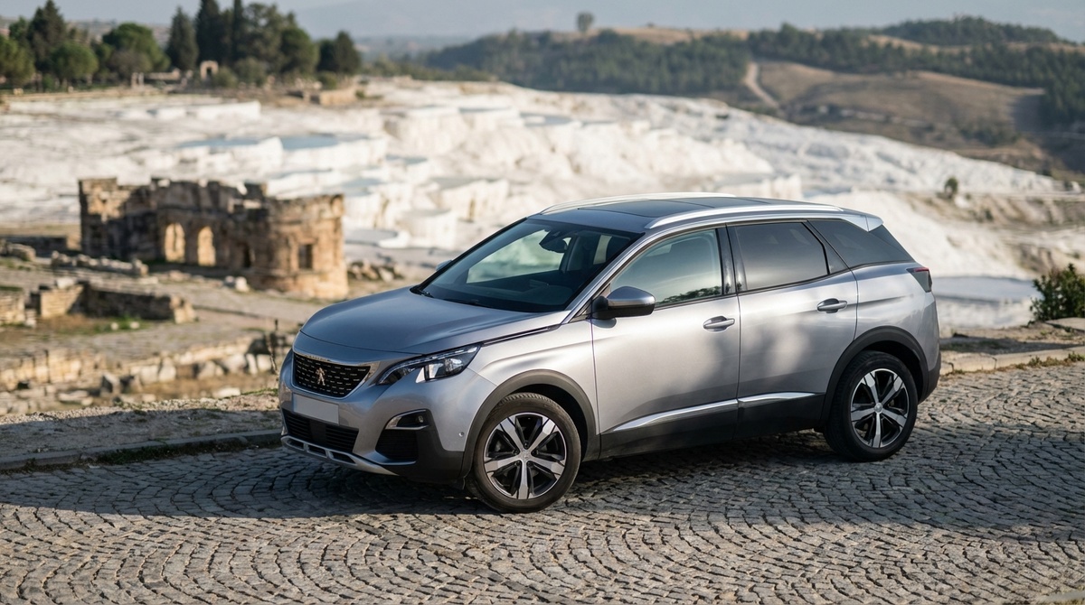 Арендованный автомобиль на дорогах Денизли