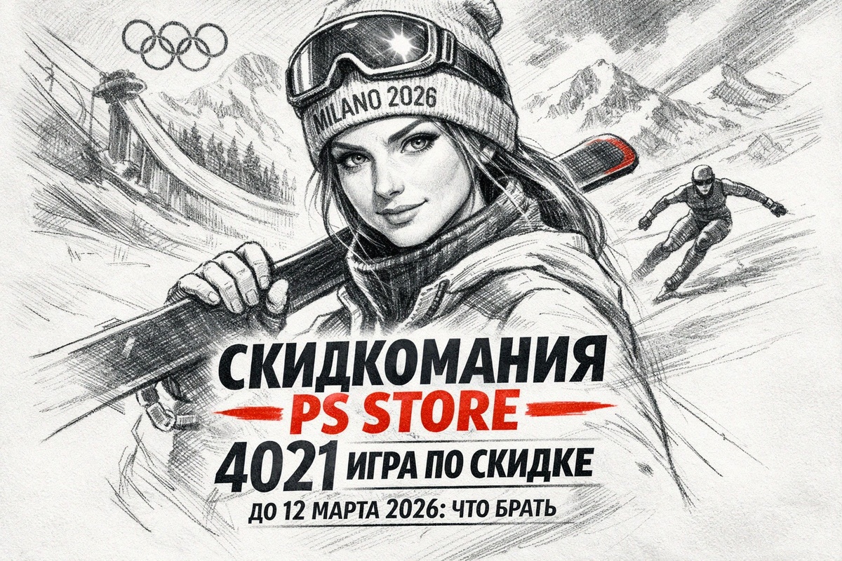 Скидкомания PS Store — 4021 игра по скидке до 12 марта 2026: что брать (обложка)