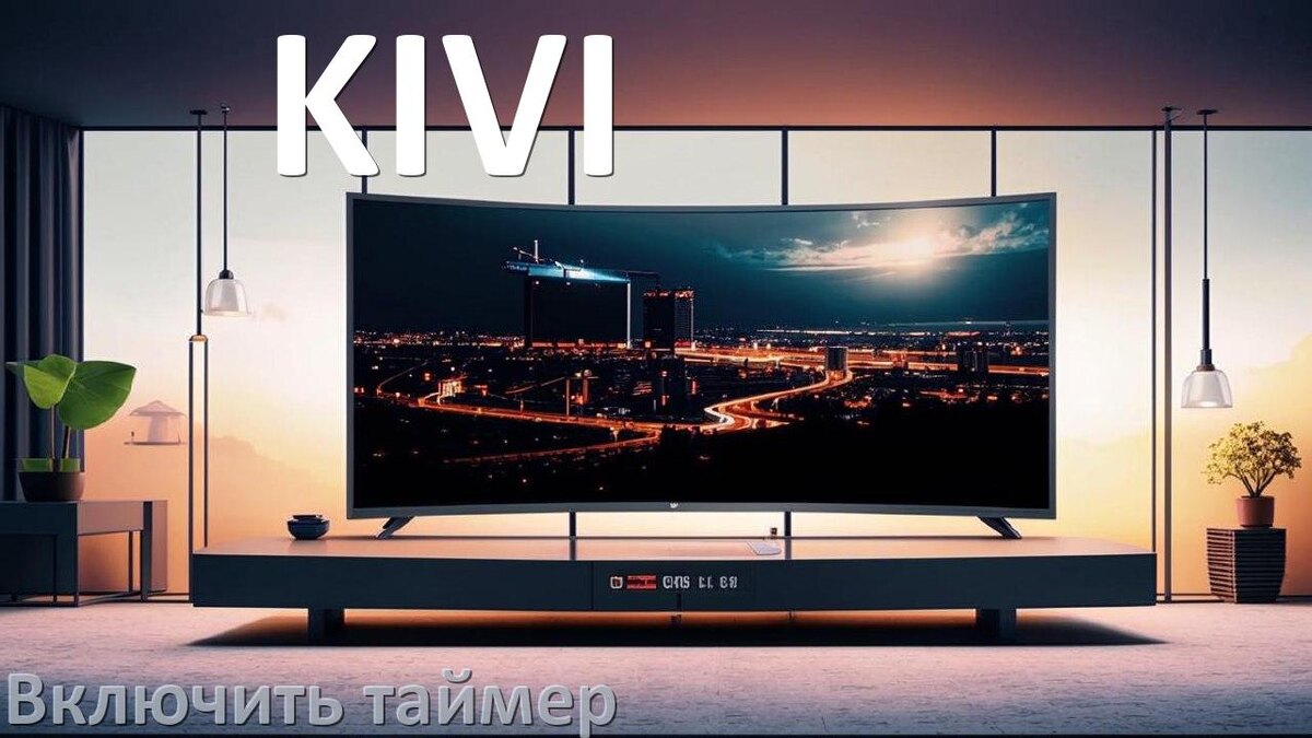
Как в телевизоре KIVI поставить таймер
