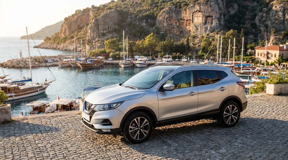 Арендованный автомобиль на курорте Калкан