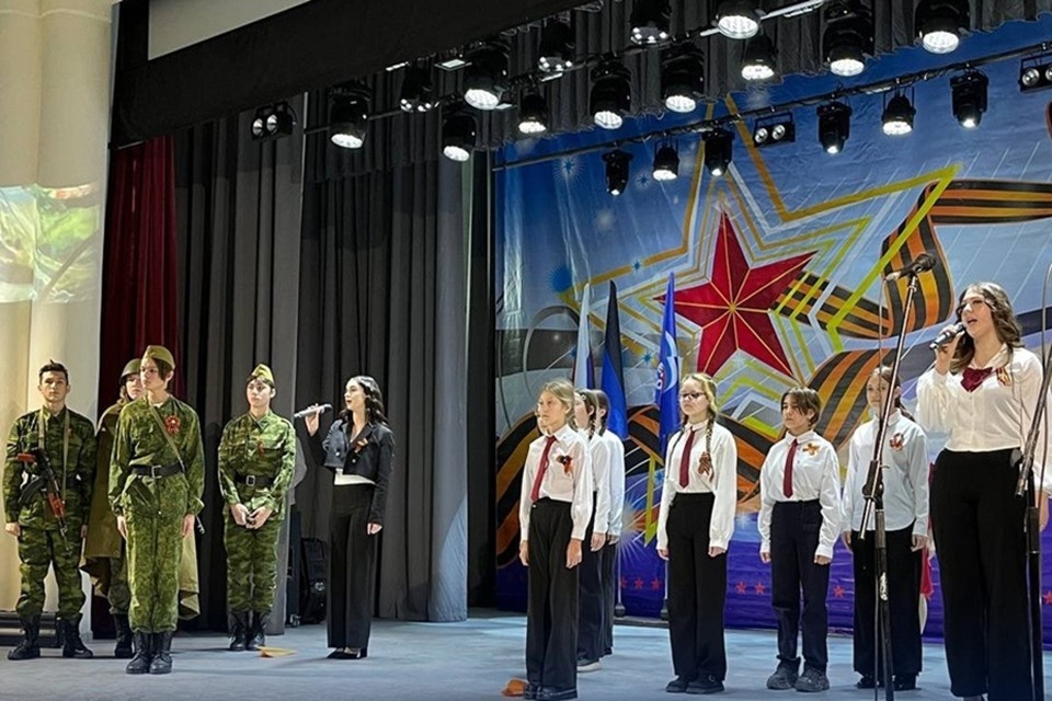    Ежегодный фестиваль военно-патриотической песни прошел в Новоазовске. Фото: ЕР ДНР