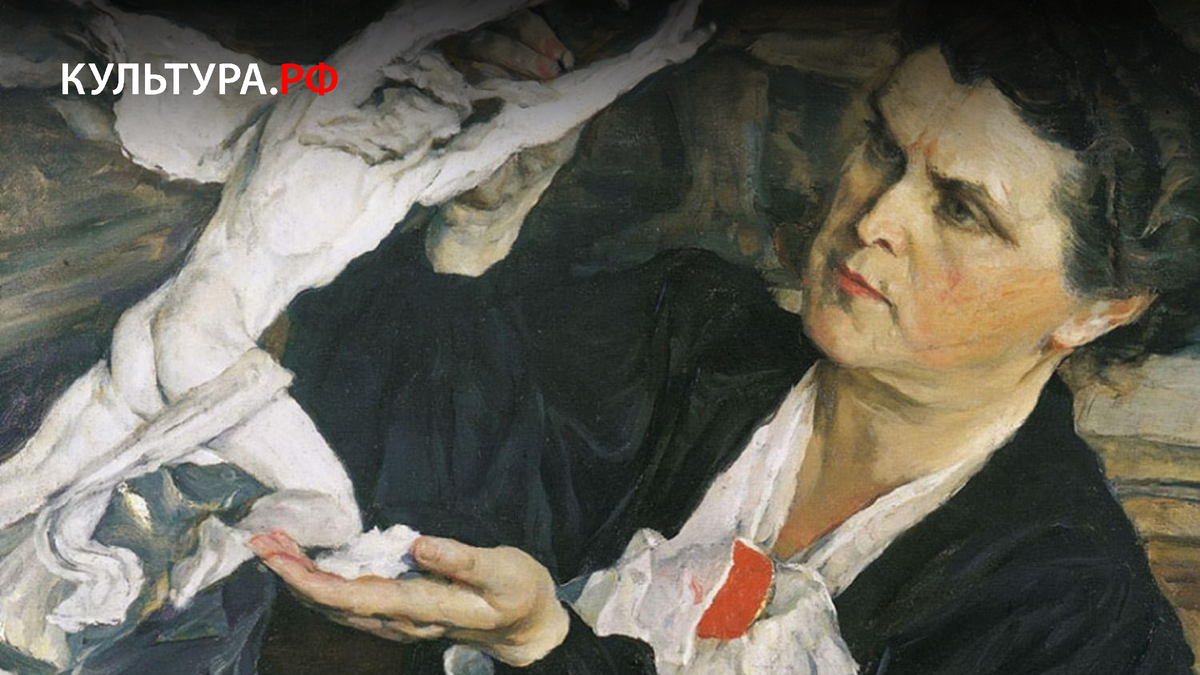 МИХАИЛ НЕСТЕРОВ. ПОРТРЕТ СКУЛЬПТОРА В.И. МУХИНОЙ (ФРАГМЕНТ). 1940. ГОСУДАРСТВЕННАЯ ТРЕТЬЯКОВСКАЯ ГАЛЕРЕЯ, МОСКВА