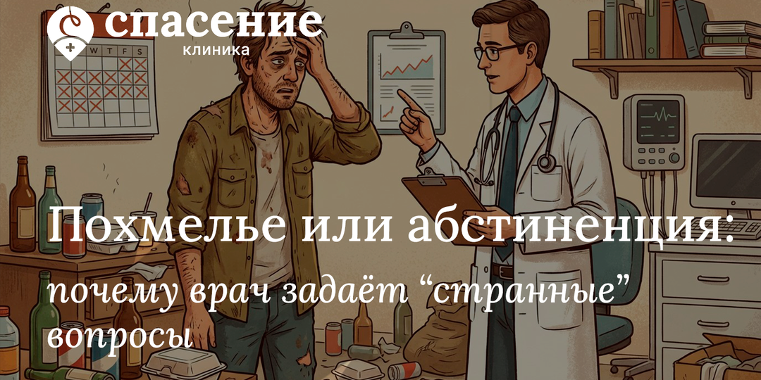 Похмелье или абстиненция: почему врач задаёт “странные” вопросы