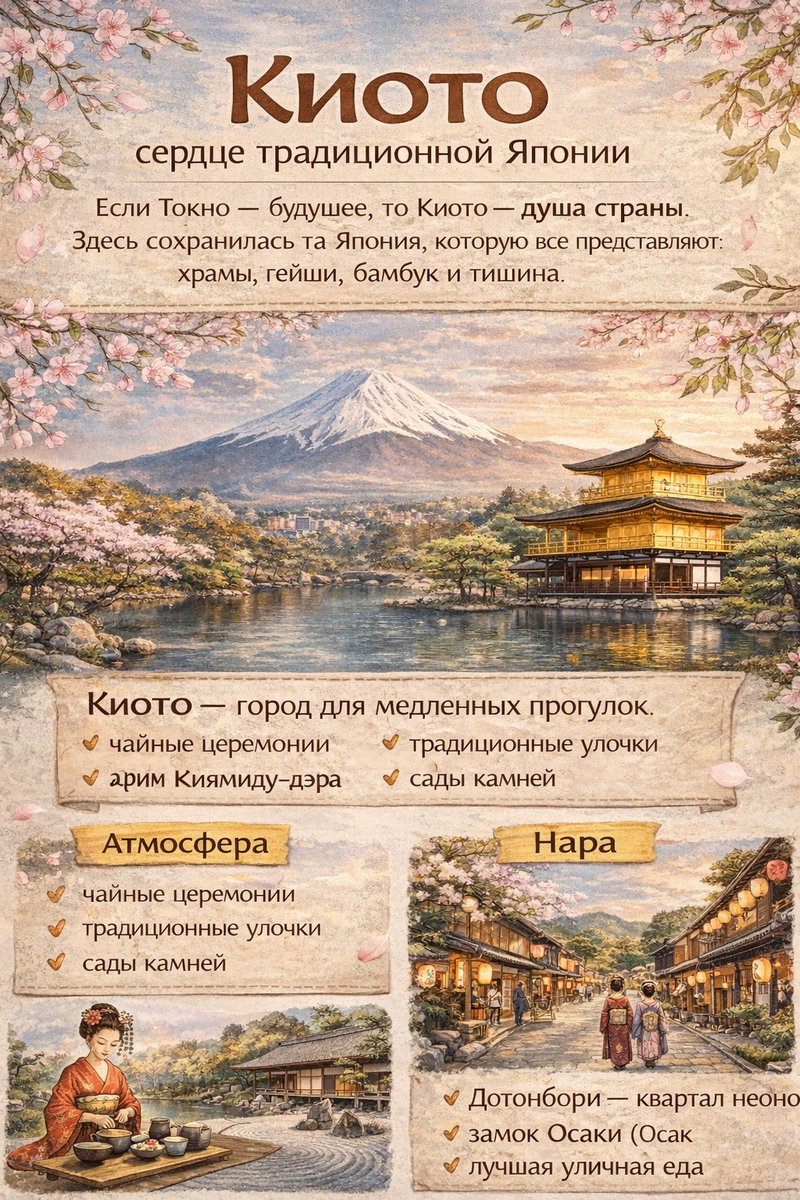 Следы на карте: Киото, Япония