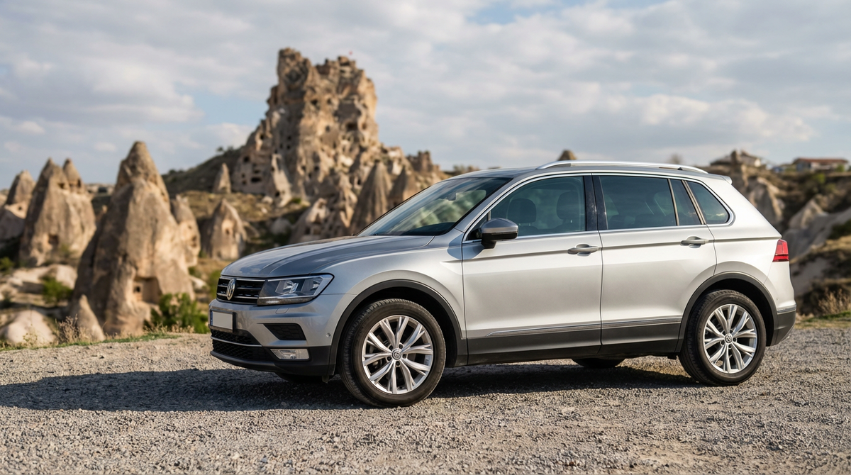 Автомобиль из проката в Невшехире на рассвете