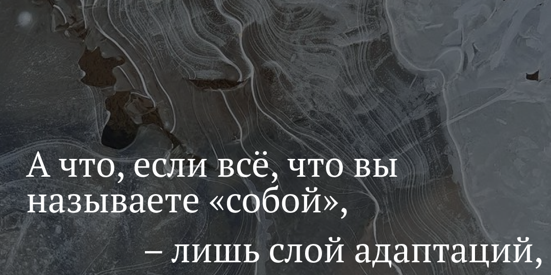 А что, если всё, что вы называете «собой», – лишь слой адаптаций, защит, правил и выживательных рефлексов?