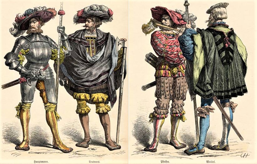 Немецкие ландскнехты.