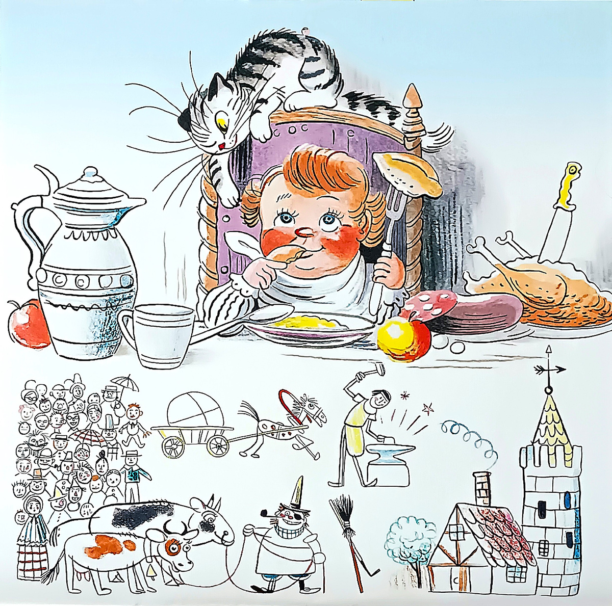 Календарь "Круглый год в рисунках В. Сутеева". 