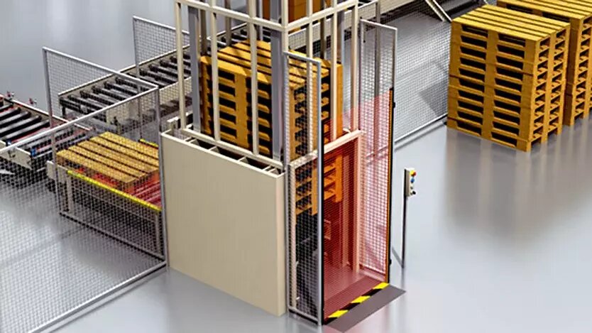 Вариант исполнения накопителя паллет НТЛС