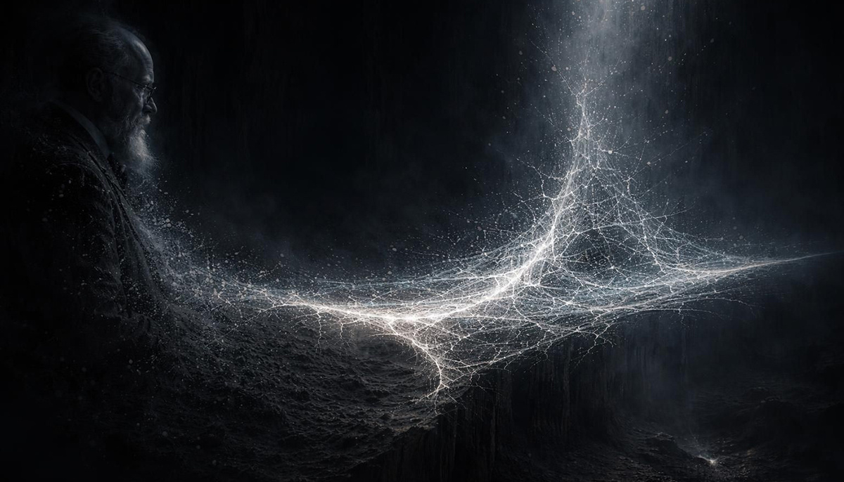 Феликс Хаусдорф ввёл понятие дробной размерности. Объект может быть «чуть больше» линии, но «чуть меньше» плоскости – как береговая линия, ускользающая от точного измерения. Реконструкция Duck