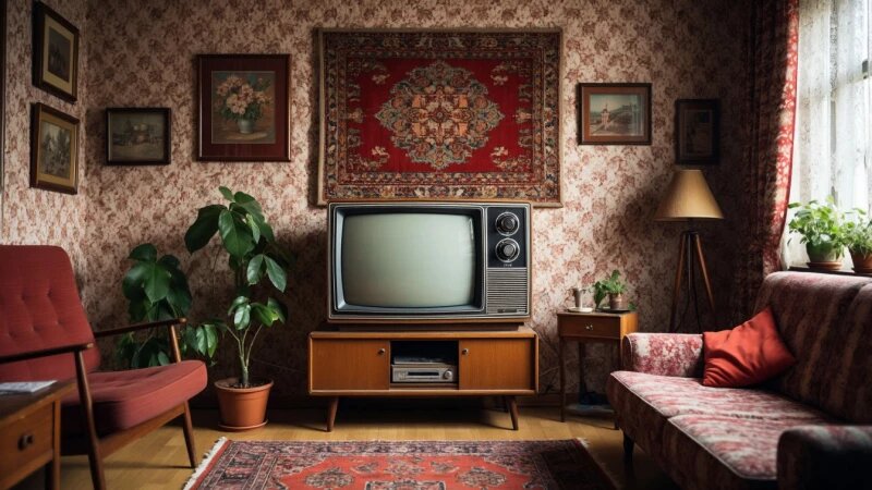     Телевизор. Фильмы. Кино. Просмотр. Телевидение Нейросети