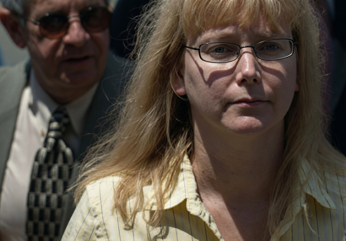 Донна Мондра на судебном процессе. Именно она — главная фигурантка дела, которая всё спланировала.