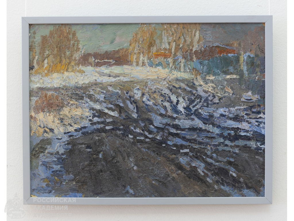 Фрагмент экспозиции «От ощущений к истине» Николая Тужилина в залах РАХ (Москва, Пречистенка, 21). Фото: Виктор Берёзкин, пресс-служба РАХ. 2026