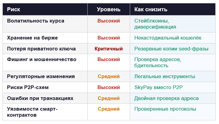 риски и способы управления