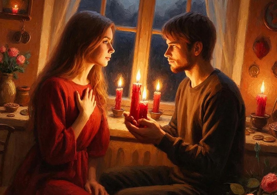 Влюбленная пара.