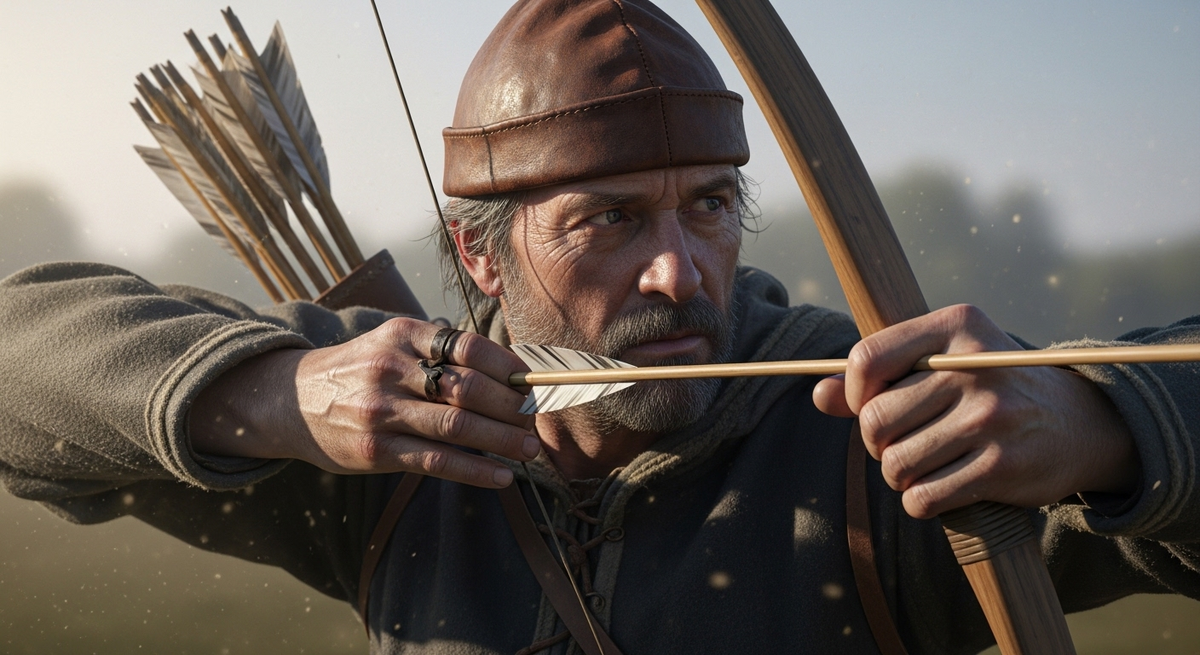 Важной особенностью длиного лука англичан была стрела с большим наконечником