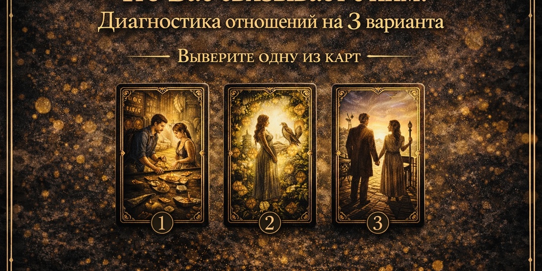 Что Вас связывает с ним? Диагностика отношений на 3 варианта.