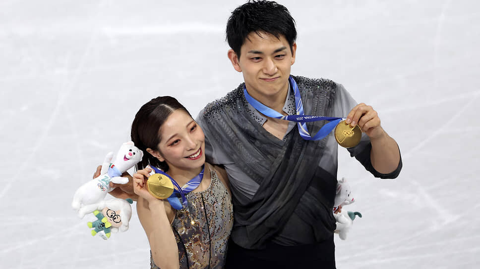 Японские фигуристы Рику Миура и Рюити Кихара.📷Фото: Amanda Perobelli / Reuters