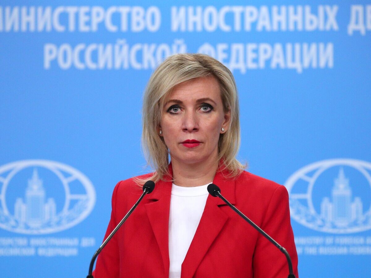    Официальный представитель Министерства иностранных дел России Мария Захарова во время брифинга | © Пресс-служба МИД РФ