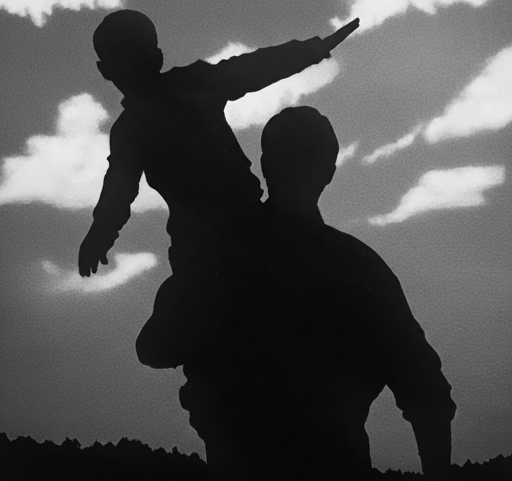 Он не заменил отца. Он просто дал ему то, чего у него не было.

Небо. Плечи. Полет.