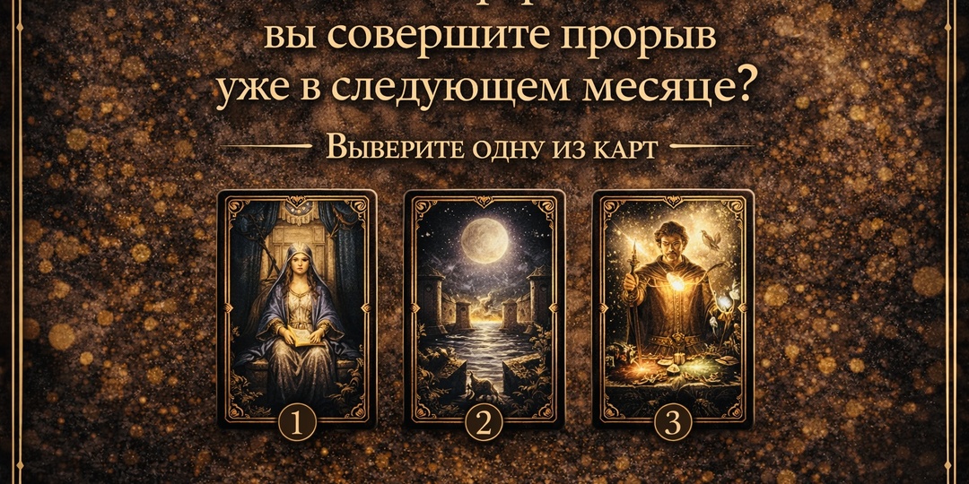 В какой сфере жизни вы совершите прорыв уже в следующем месяце?