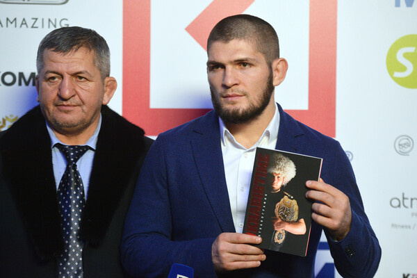 Хабиб Нурмагомедов на презентации своей автобиографической книги «Khabib Time», 2018 год / Алексей Куденко/РИА Новости   📷